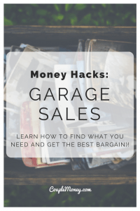 Looking to get the best deals at garage sales? These 5 tips will help you become a bargain hunter! 
